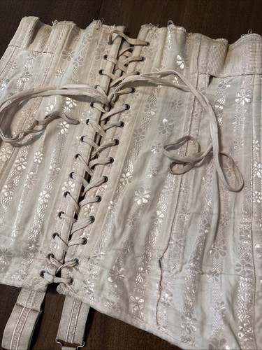 Vtg 1940s lace corset - vtg,