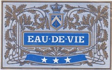 Rare Ancienne étiquette EAU