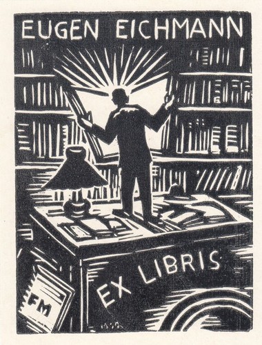 Exlibris plaque livre en - exlibris, de