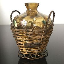 Panier Laiton Doré Magasin Louvre Verre Emaillé NAPOLEON III XIXè Palais Royal