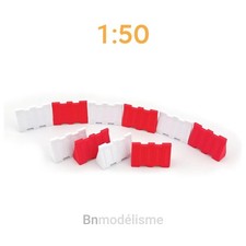 Lot Blocs Séparateurs 1/50 Décor Routier Miniature Maquette Camion Travaux