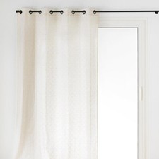 Rideau à Œillets Effet Lin