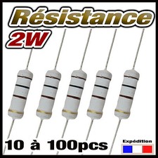2.2K2W# résistance 2w 2,2 K ohms (2200 ) dispo 5 à 100pcs  résistor 2W carbon