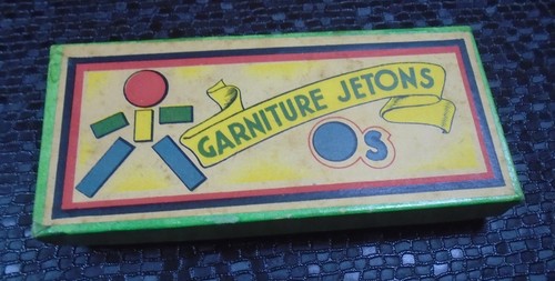 Lot anciens jetons bois jeux - jetons,