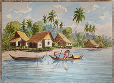 SALINAS DESSIN AQUARELLE