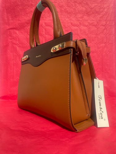 Sac main chic bicolore tom - main,