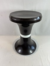 tabouret Noir et blanc tam tam 70 s vintage