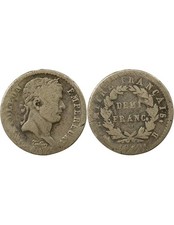 France Napoléon I - 1/2 Franc Argent, Empire - 1810 B Rouen