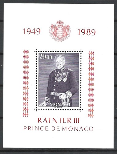 Cd29 bloc prince rainier iii - prince,