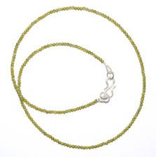 925 Argent Fin Vert Gemme