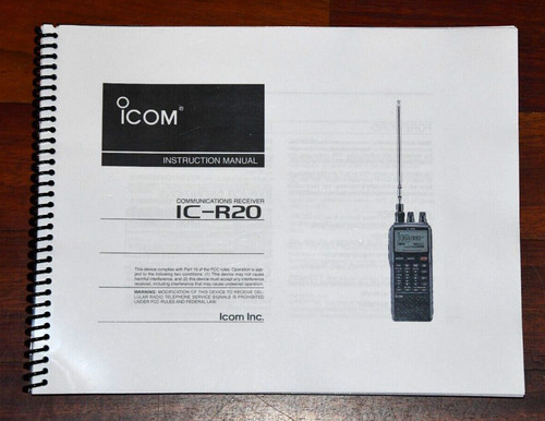 Icom r20 instruction manual - icom, ic-r20