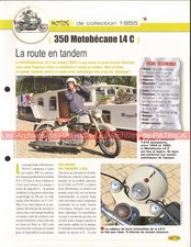 MOTOBECANE 350 L4 C 1955 Joe Bar Team Fiche Moto #005414