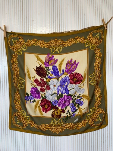 Foulard carré soie - foulard, vintage