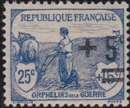 Timbre france 165 - france, orphelins