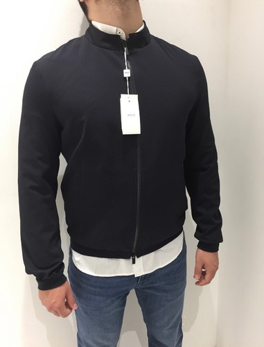 Blouson armani bleu marine - blouson,