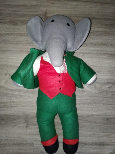 Ancienne peluche babar feutre - ,