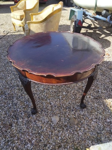 Table basse englais - ronde, en