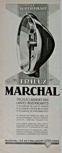 Publicité presse 1927 marchal - presse,