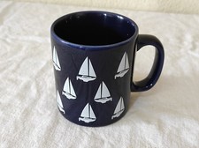 Ancien Mug en céramique Bleu