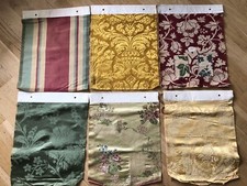 Echantillons de tissus jacquards pour l'ameublement