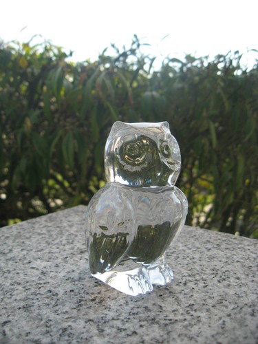 Sujet hibou cristal - cristal, cm