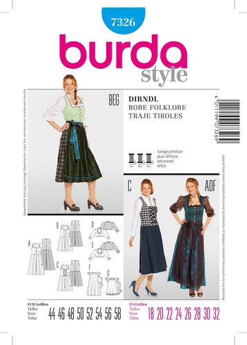 7326 patron burda creation - 7326,
