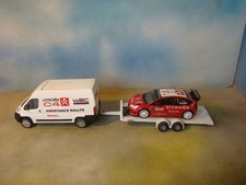 1/43 LOT ASSISTANCE CITROEN RALLYE JUMPER REMORQUE C4 LOEB MONTE CARLO