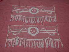 paire de  rideau ancien filet