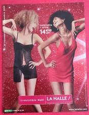 Publicité de presse:  Lingerie Féminine Combinette String LA HALLE