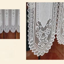 Demi dentelle maille rideau - demi,