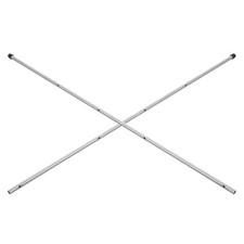  Lot de 2 poteaux de baby-foot de rechange en acier inoxydable pour baby-foot -