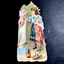 XIXe  Chromo Découpis Enfant