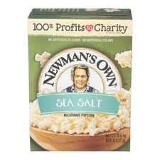 Pop-Corn Micro-Ondes Saveur Sel Marin 10,5 Oz (Caisse De 12) Par Newman's Own