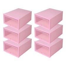 BoîTe à Chaussures 6 PièCes de Couleur Bonbon, BoîTe de Rangement pour Chau7988