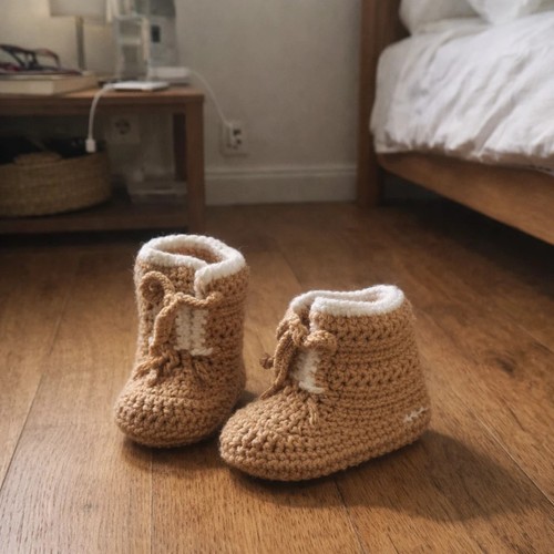 Chaussons bébé faits main