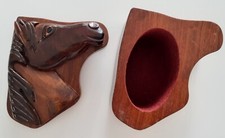 Petite boite en bois tête cheval