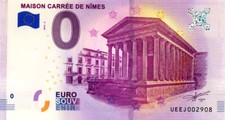 30 NÎMES Maison carrée 2, 2018, Billet Euro Souvenir