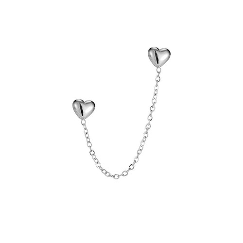 Boucle oreille unique - unique, coeur