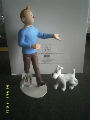 Figurine resine tintin - tintin, et