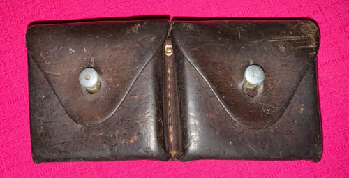 Militaria cartouchière cuir - militaria,