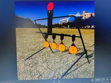 Cible de Tir Sportif en Acier - Design Compact pour Extérieur et Intérieur