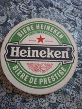 Sous-bock bière Heineken bière 2 faces