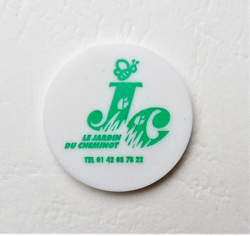 Jeton caddie plastique jc - plastique,