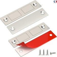 Jiayi Ultra Mince Aimant Porte Placard Puissant 12 Kg Lot de 2 Aimant de Porte