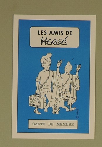 Herge tintin carte membre - carte,