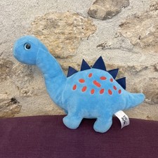 Doudou Peluche dinosaure diplodocus Bleu Rouge Dpam Du Pareil Au Même