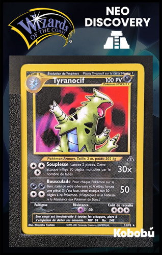 Carte pokémon tyranocif - carte, 31/75