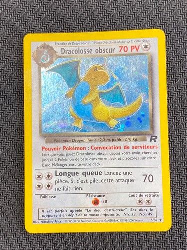 Carte pokémon dracolosse - carte,