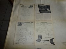 QUATRE ANCIENNES NOTICES CIBOT