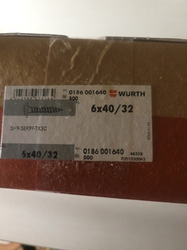 Boite wurth 500 vis - boite,